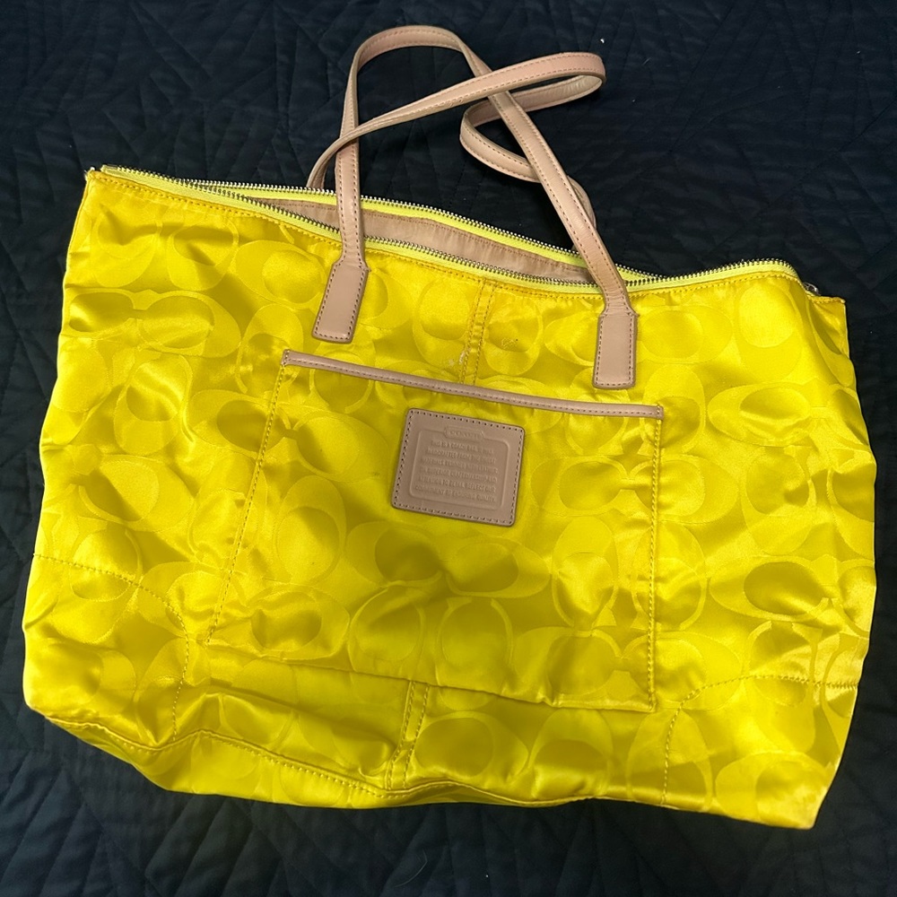 Yellow Coach Bag